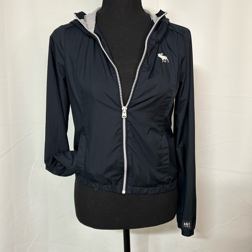 Abercrombie Kids Girls XL Black Spring Light Weight Jacket